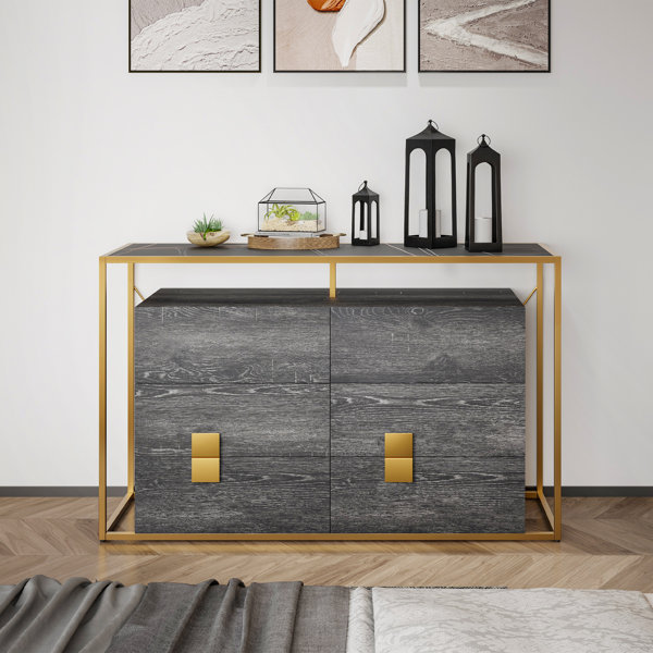 Mercer41 Ordis 6 Drawer 55" W Dresser Modern Luxury Sideboards